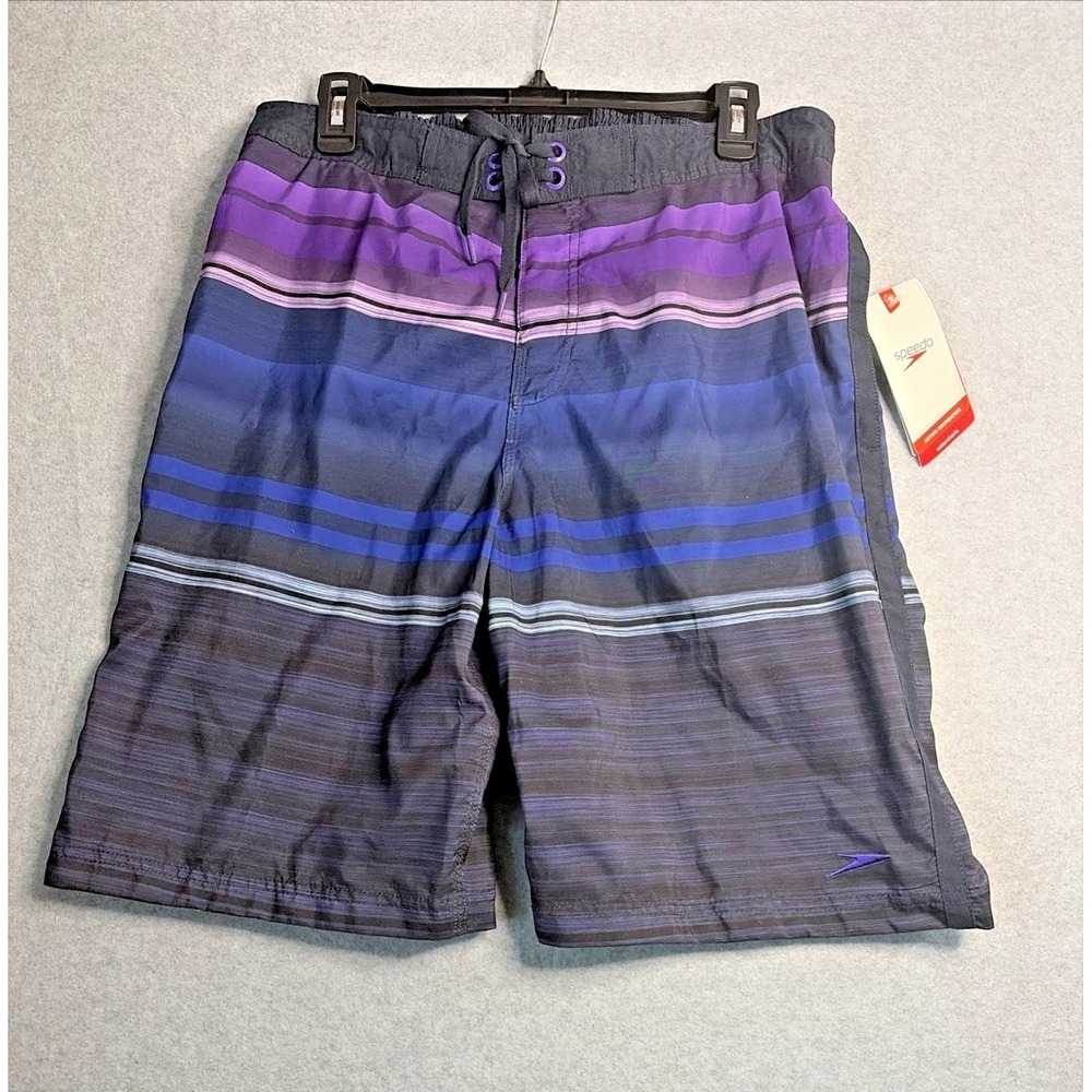 Speedo Swim Trunks in Blue & Purple - Men's M